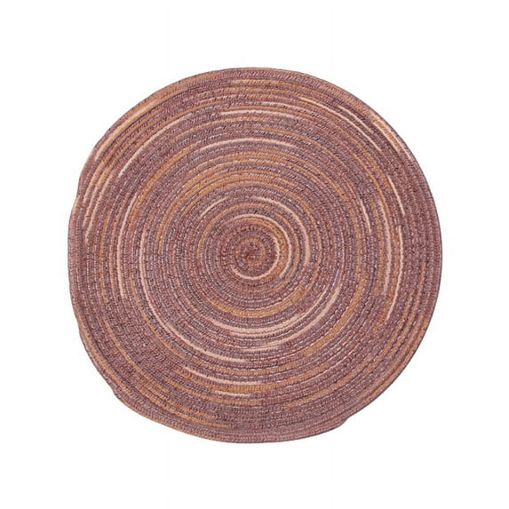Round Braided Placemats Washable Table Mats Woven Placemats Round Placemats for Kitchen Dining Table Plate Mat for Party