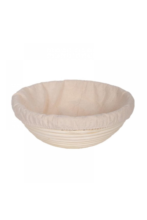 Round Bread Proofing Basket Banneton Proving Basket Natural Rattan Sourdough Proving Basket for Professional Home Bakers 5/7/8/9/10 Inch (with Cloth Liner)