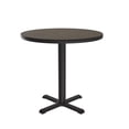 thumbnail image 1 of Correll Table Height Commercial Laminate Café and Breakroom Table 24x24" ROUND, WALNUT BLACK, 1 of 11