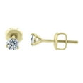 thumbnail image 1 of Round Brilliant 3 Prong Diamond Stud Earrings 14K Gold 1/5 CT TW, 1 of 3