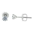 thumbnail image 1 of Round Brilliant 3 Prong Diamond Stud Earrings 14K White Gold 0.92 CT TW (G,VS1), 1 of 3