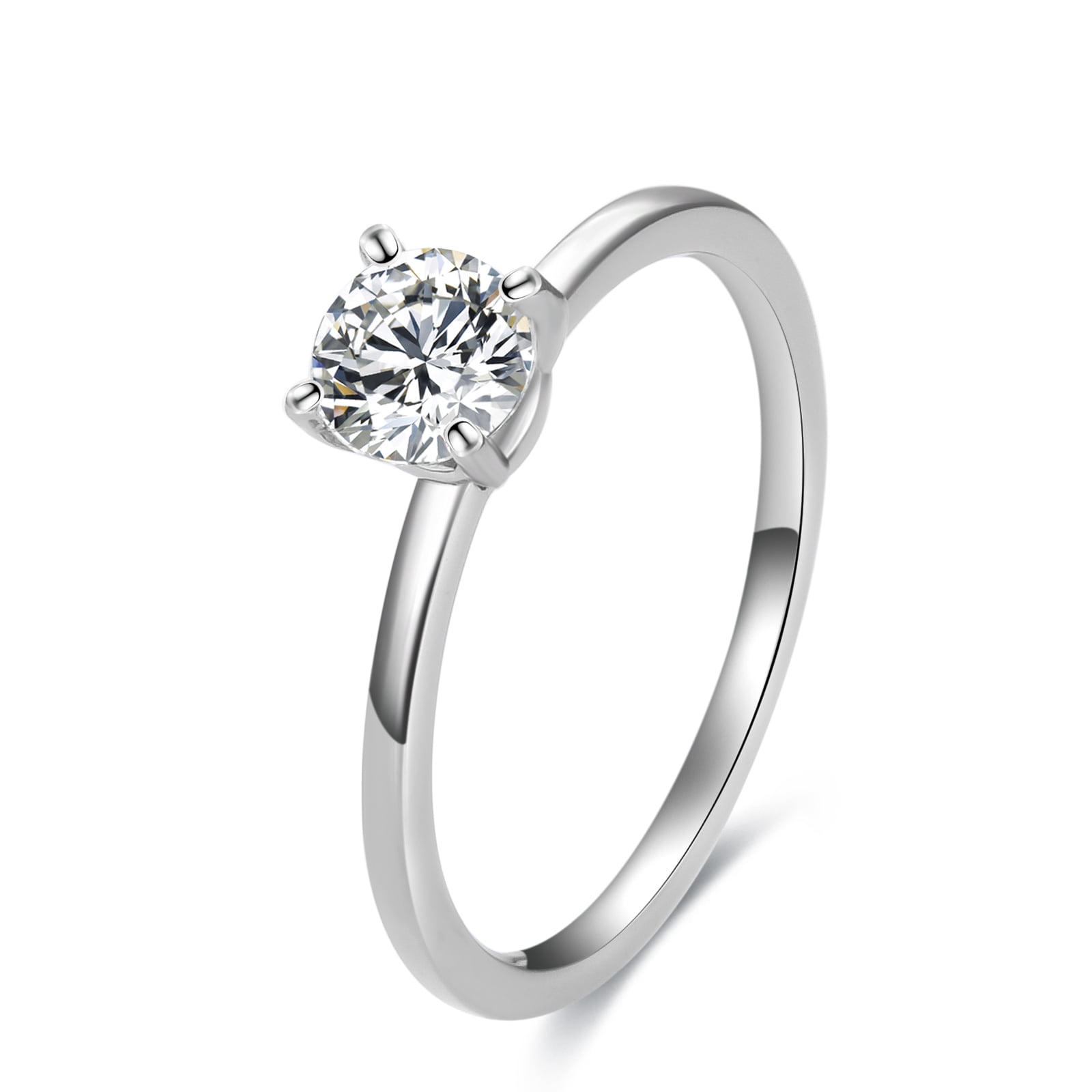 Titanium cubic hotsell zirconia engagement rings