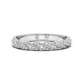thumbnail image 1 of Round Brilliant Cut Half Eternity Wedding Ring 18K White Gold, 1 of 4