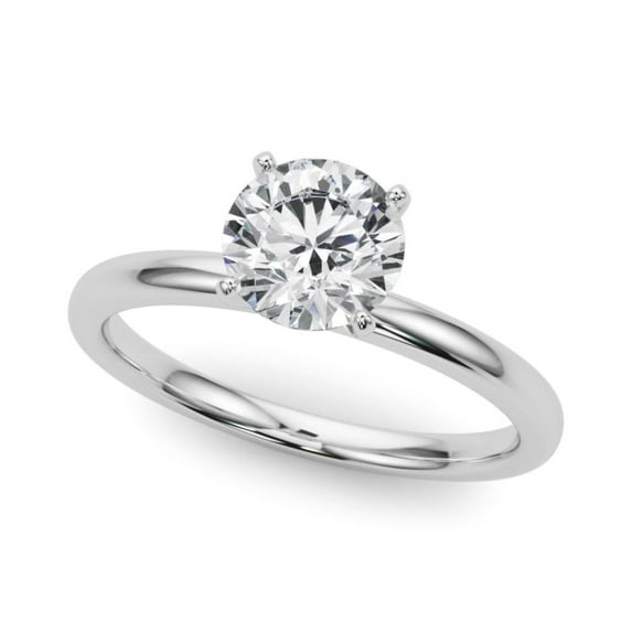 Round Brilliant Cut Solitaire Engagement Ring 18K Rose Gold
