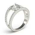 thumbnail image 1 of Round Brilliant Cut Unique Engagement Ring 925 Silver, 1 of 3