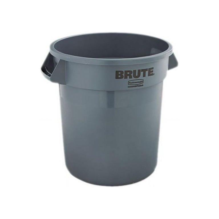 10 Gallon Heavy Duty Plastic Round Commercial Trash Can & Lid