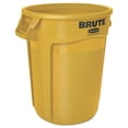 thumbnail image 1 of Rubbermaid Commercial 10 Gallon Yellow Plastic Round Brute Containers, 6 count, 1 of 3