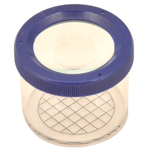 Round Bug Viewer with Magnifier Lid - 4x