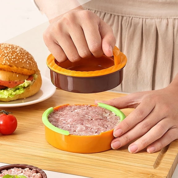 Round Burger Maker Press Meat Patty Press Combo Set Meat Press Kitchen Gadget
