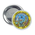 thumbnail image 1 of Round Button - State Seal Idaho - USA | Wearable Souvenir Pin, Travel Memorabilia, Collectible Accessory, 1 of 9