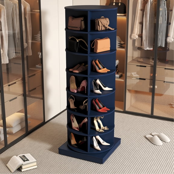 Round Cabinet with Adjustable Shelves / Ideal for Primary Living Area / Add Sophistication to Home Decor