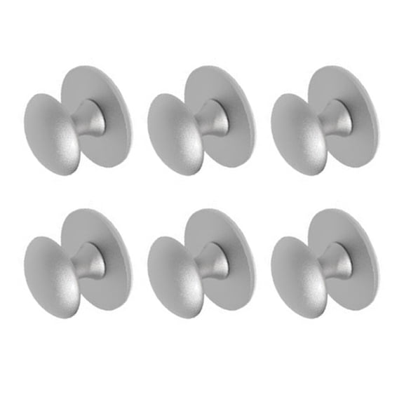 Round Cabinets Knobs with Strong Adhesive Steel Hardware Reusable Cabinets Handles set for Drawers Glass Door Installation