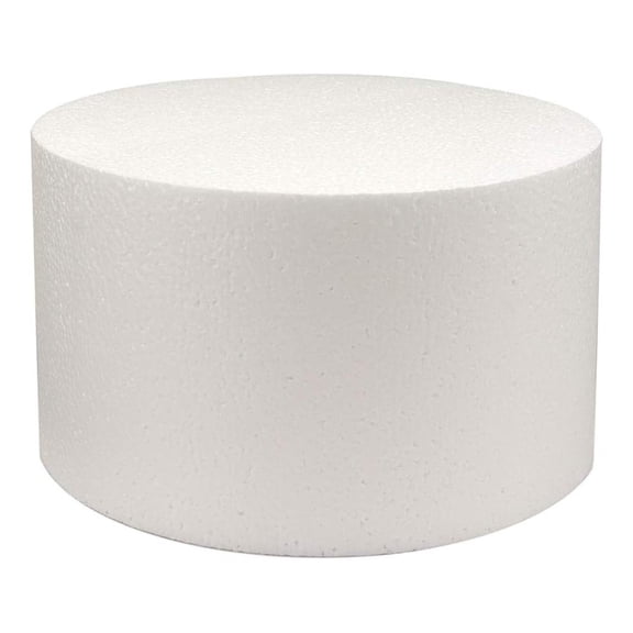 Round Cake Dummy, Styrene - 14 Inch Diameter x 6 Inch High