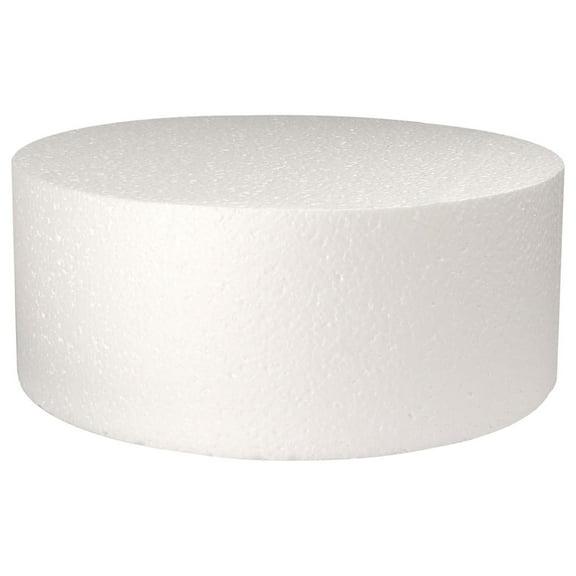 Round Cake Dummy, Styrene - 16 Inch Diameter x 4 Inch High