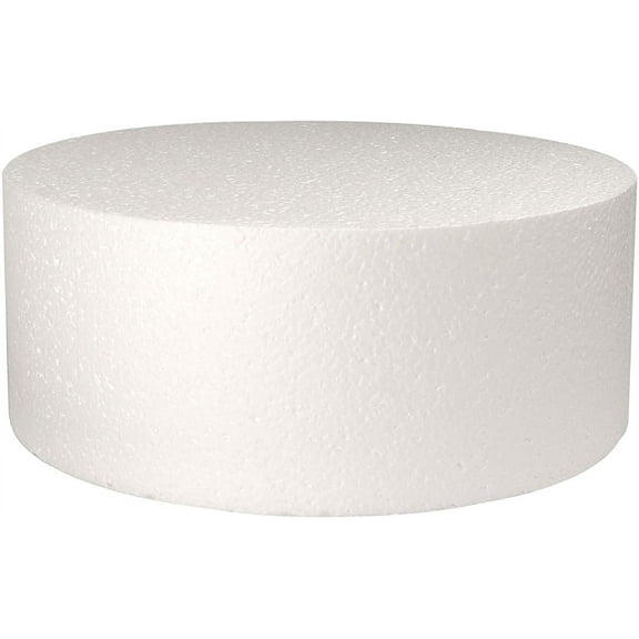 Round Cake Dummy, Styrene - 6" x 4"