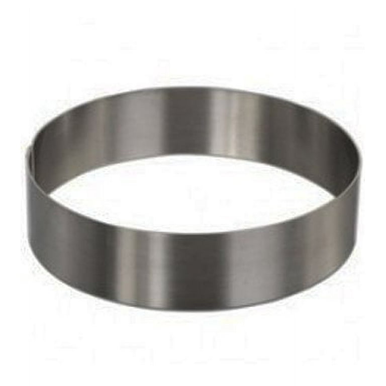 Round Cake Mold/Pastry Ring, S/S, Heavy Gauge. (4.5 D x 2 H) 