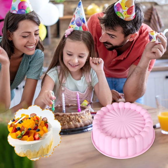 Round Cake Pan 8-Inch Non-Stick Baking Pan with Easy Release for Cakes Pastries Desserts - 20x20x6cm Multipurpose Oven Safe Mold