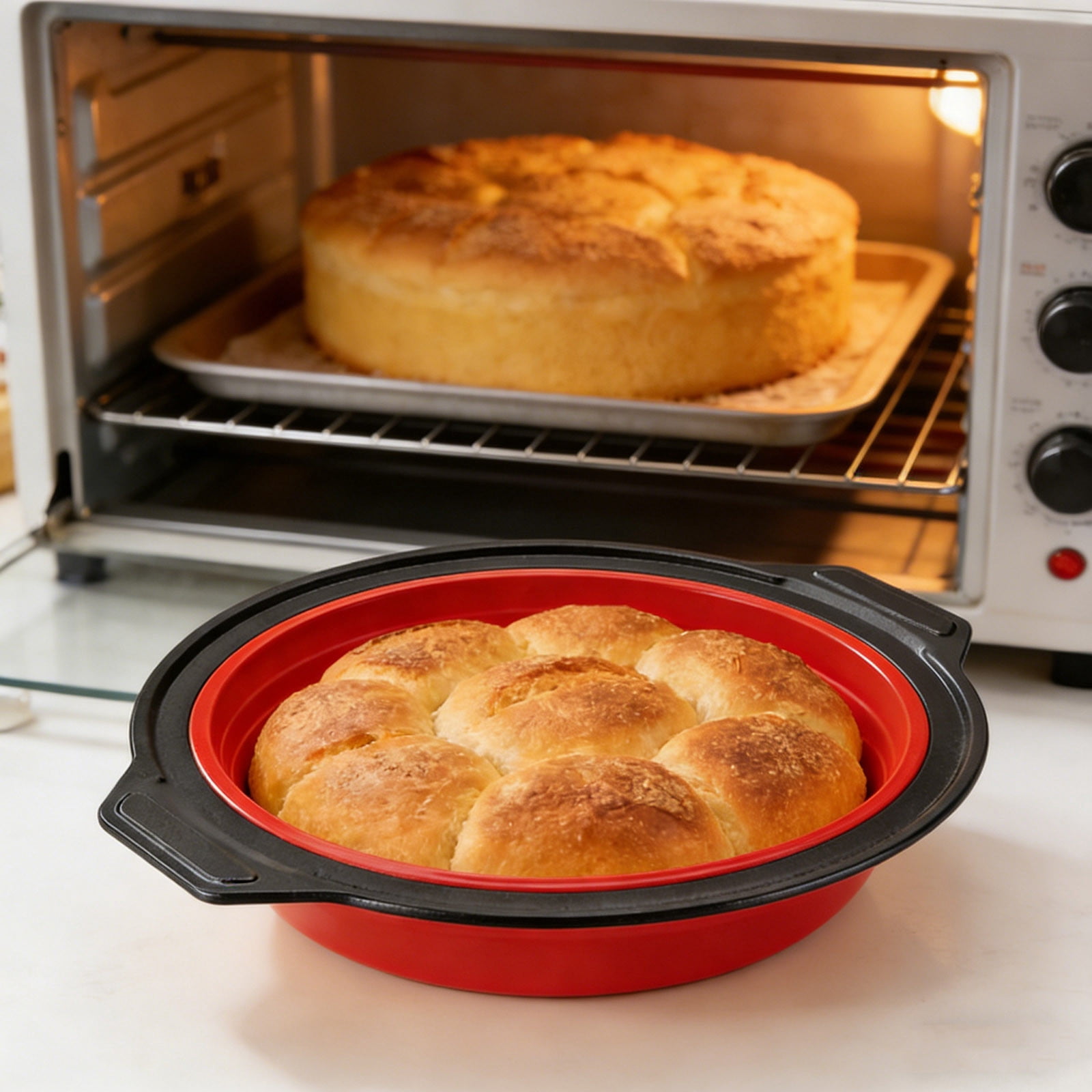 Round Cake Pan, Non-Stick Baking Pan for Oven, Versatile Cake Mold for ...