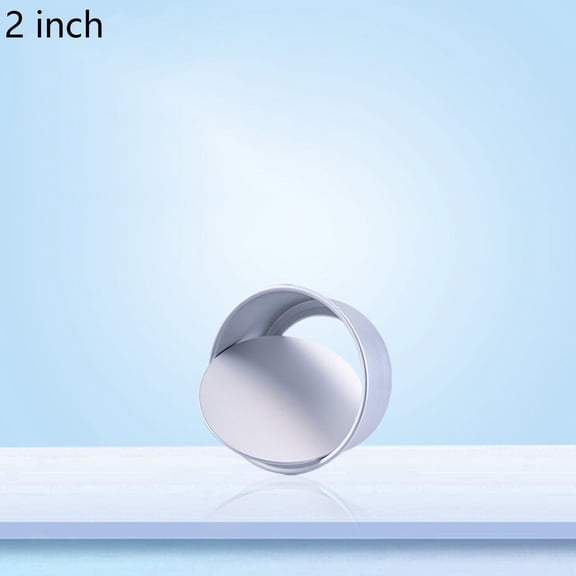 Round Cake Pan - Removable Bottom Cheesecake Mold - Anodized Aluminum Alloy for Sponge Chiffon Cake - Nonstick Baking Pan - 1 Mold - 2 Inch