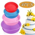 Round Cake Pans Silicone Nonstick Leakproof Cheesecake Pans Layer