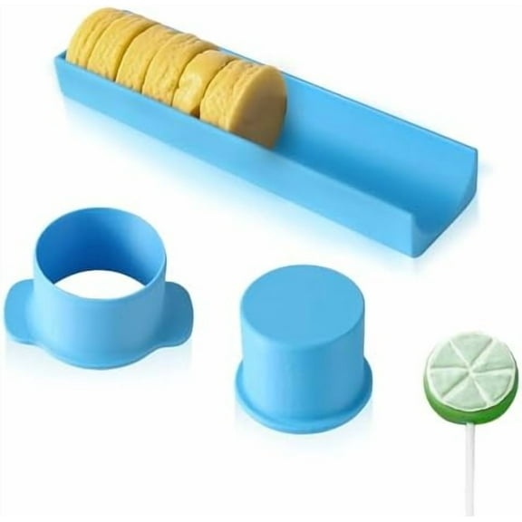 Round Cake Pop Mold with 9-Inch Tray, 3D Printed Cake Pop Cutter and Pusher, Baking Molds for Home Baking, Birthday Parties, Wedding Desserts$$Home Decor, Kitchen, & Other