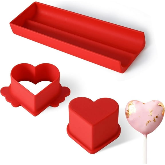 Round Cake Pop Mold with 9-Inch Tray, 3D Printed Cake Pop Cutter and Pusher, Baking Molds for Home Baking, Birthday Parties, Wedding Desserts