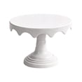 thumbnail image 1 of Round Cake Stand With Pedestal Base, Elevated Display Rack For Desserts And Pastries, Decorative Cupcake Holder For Kitchen Counter And Party Table,White - 17X23 Cm, 1 of 8