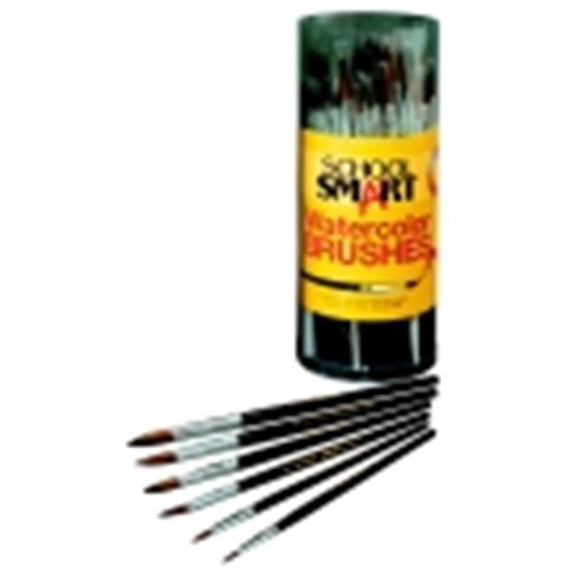 Round Camel Hair Short Enameled Hardwood Watercolor Paint Brush Set - 72