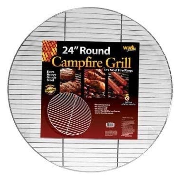 Round Campfire Grill Grid for Fire Rings 24-inch