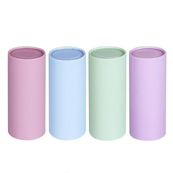Round Car Tissue Box 4 Pcs,Car Tissues Cylinder,Facial Tissue Container,Travel Car Tissues Cylinder,Large Capacity Tissue Tubes for Home Bathroom Office