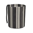 thumbnail image 1 of Round Car Trash Can 7×5.9in Waterproof, Durable, Not Easy To Fade, Easy To Install And Disassemble To Prevent Interior Pollution Pale Violet Grey Stripe_1, 1 of 7