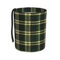 thumbnail image 1 of Round Car Trash Can 7×5.9in Waterproof, Durable, Not Easy To Fade, Easy To Install And Disassemble To Prevent Interior Pollution Springgreen Buffalo Plaid Check Tartan Scotland_41650_4, 1 of 7