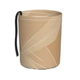 thumbnail image 1 of Round Car Trash Can 7×5.9in Waterproof, Durable, Not Easy To Fade, Easy To Install And Disassemble To Prevent Interior Pollution Tan Geometric Lines_2, 1 of 7