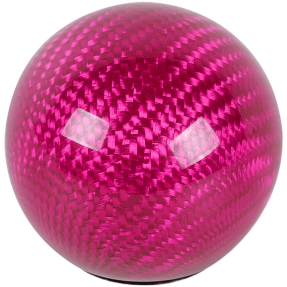 Round Carbon Fiber Gear Shift Knob For Automatic Transmission Vehicles