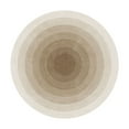 thumbnail image 1 of Round Carpet for Living Room Bedroom Study 40 cm x 40 cm Cream Brown Polyester Non-Slip Floor Cushion, 1 of 6