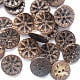 Round Carved 2-hole Basic Sewing ButtonCoconut ButtonBurlyWoodabout 13mm in diameterabout 100pcs/bag
