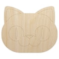 thumbnail image 1 of Round Cat Face Excited Wood Shape Unfinished Piece Cutout Craft DIY Projects - 4.70 Inch Size - 1/8 Inch Thick, 1 of 7