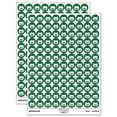 thumbnail image 1 of Round Cat Face Sad 200+ Round Stickers - Dark Green - Matte Finish - 0.50" Size, 1 of 3