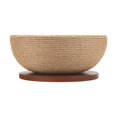 thumbnail image 1 of Round Cat Scratcher Board Cat Kitty Training Toy Cat Scratcher Bowl for Curtains, 1 of 8