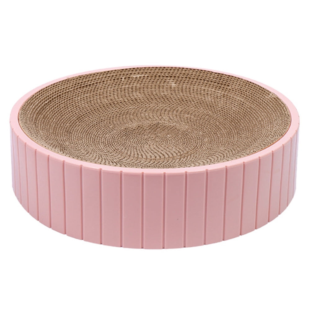Round Cat Scratcher Cardboard for Indoor Cats, Cat Scratcher Bowl Bed