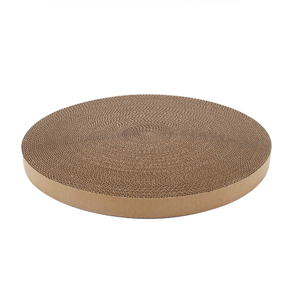 Scratch & Spin Cat Scratcher Replacement Pads – 5-Pack Recycled Cardboard Pads For Active Cats, Stress Relief