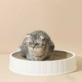 thumbnail image 1 of Round Cat Scratching Bowl & Bed | 360-Degree Corrugated Cardboard Scratch Pad with Replaceable Insert | Durable Pet Toy for Indoor Cats | 14.57x14.57 Inches, 1 of 6