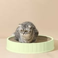 thumbnail image 1 of Round Cat Scratching Bowl & Bed | 360-Degree Corrugated Cardboard Scratch Pad with Replaceable Insert | Durable Pet Toy for Indoor Cats | 14.57x14.57 Inches, 1 of 6
