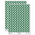 thumbnail image 1 of Round Cat Stretching 200+ Round Stickers - Dark Green - Gloss Finish - 0.50" Size, 1 of 3