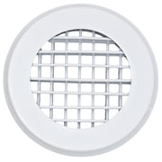 Round Ceiling Diffuser 4 Inch [Neck Size] Aluminium Double Deflection Adjustable HVAC Register for Homes Offices Duct Ventilation White Air Outlet Roofing Vent Round Air Vent Cover Air Supply Grille
