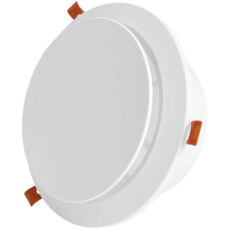 Round Ceiling Vent Rotatable Louver Soffit Vent with Screen for Bathroom