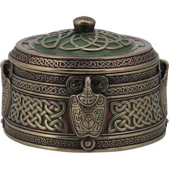 Round Celtic Trinket Box by Medieval Collectibles