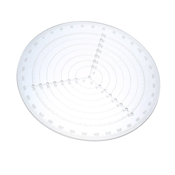 Round Center Finder Compass Clear Acrylic Lathe Centering Tool Circle Gauge for Drawing Circles Wood Turning Work Diameter