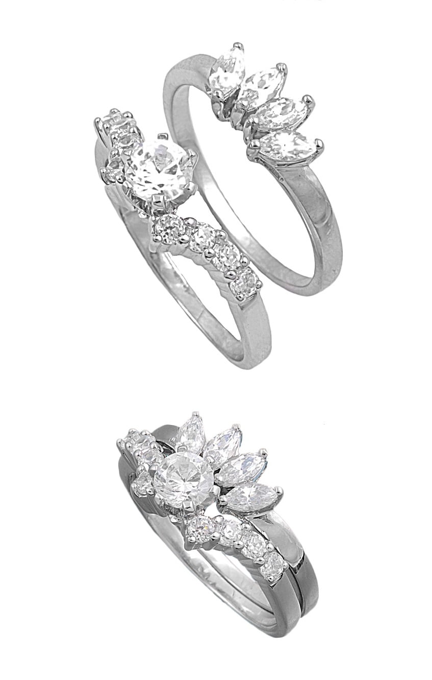 Stackable wedding set clearance