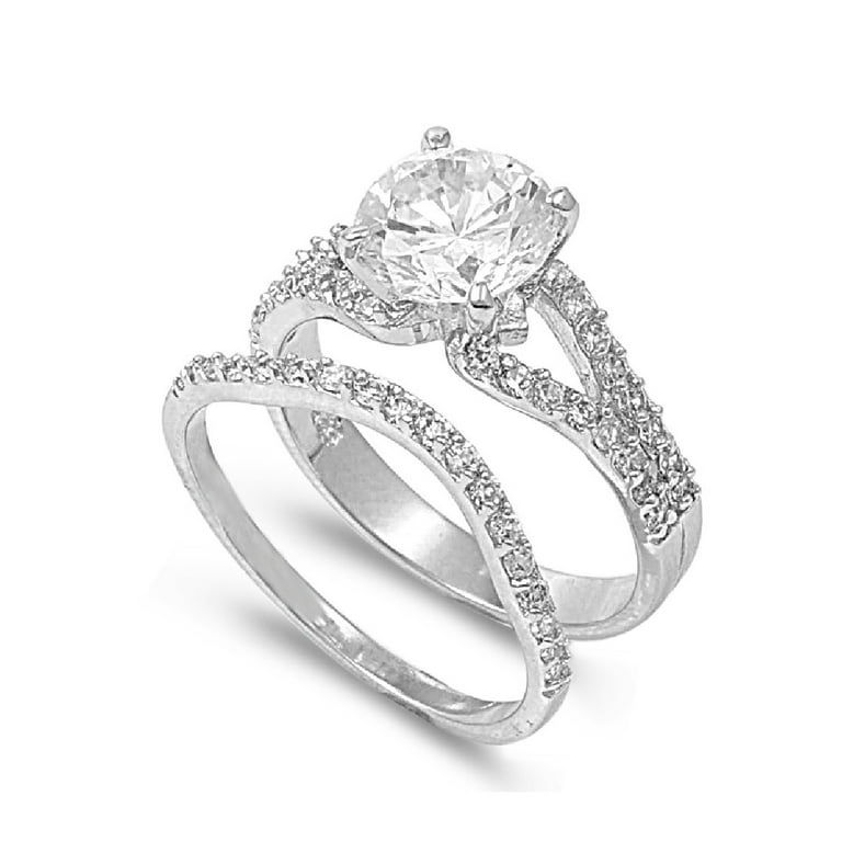 Quality cubic zirconia wedding on sale sets